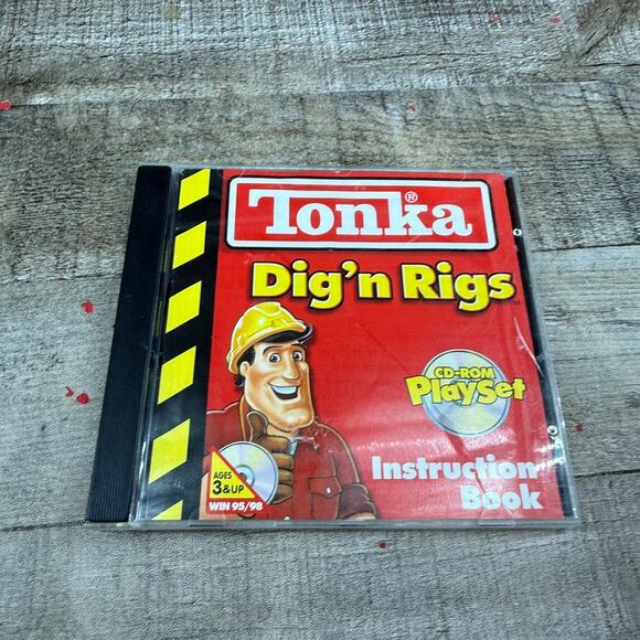 Tonka - Dig'n Rigs - PC CD ROM Hasbro Disc - Picture 1 of 6